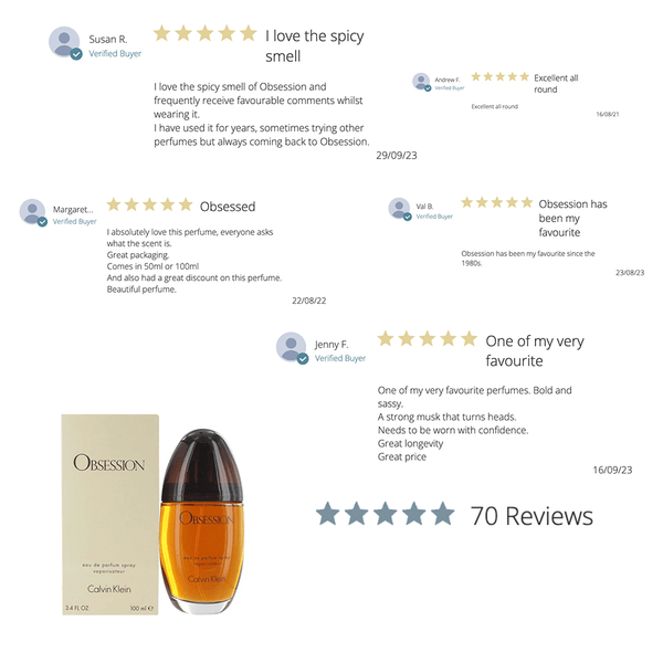 Obsession perfume 50ml cheap