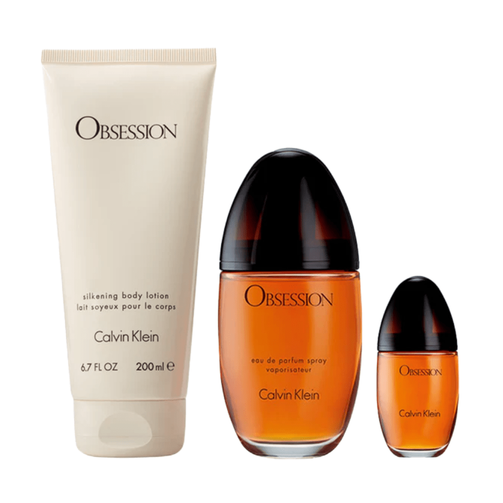Calvin Klein Women's Perfume Calvin Klein Obsession For Her Gift Set (100ml EDP + 200ml Body Lotion + 15ml EDP)