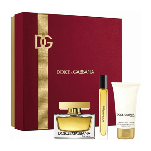 Dolce & Gabbana Women's Perfume Dolce & Gabbana The One Eau de Parfum Women's Perfume Gift Set Spray (75ml) with Body Lotion & 10ml EDP