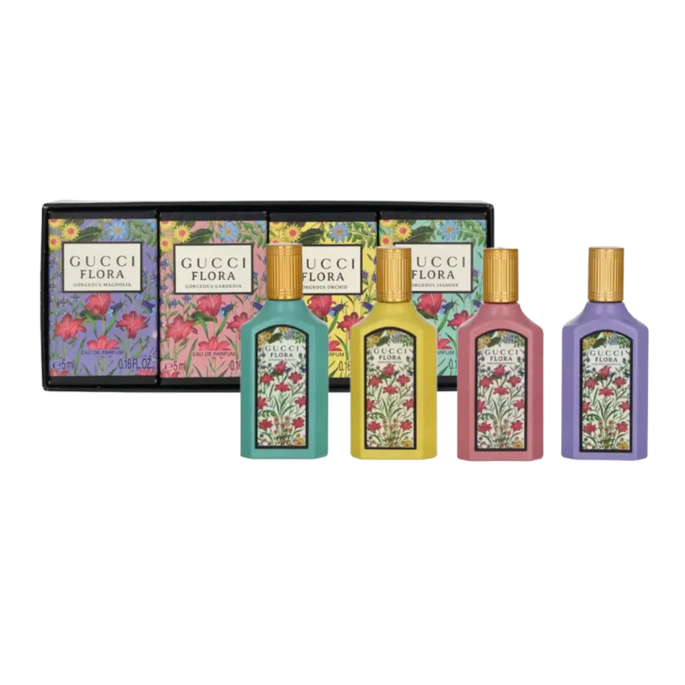 Gucci Women's Perfume Gucci Flora Eau de Parfum Women's Perfume Miniature Gift Set (4 x 5ml)