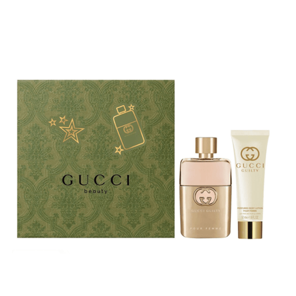 Gucci Guilty Pour Femme Eau de Parfum Women s Gift Set Spray 50ml with 50ml Body Lotion
