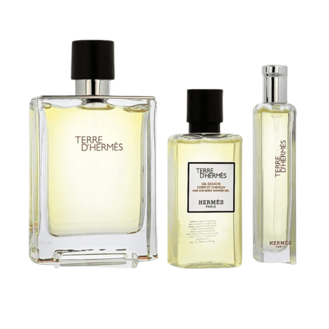 Hermes Men's Aftershave Hermes Terre d'Hermes Men's Gift Set (100ml EDT + 40ml Shower Gel + 15ml EDT)