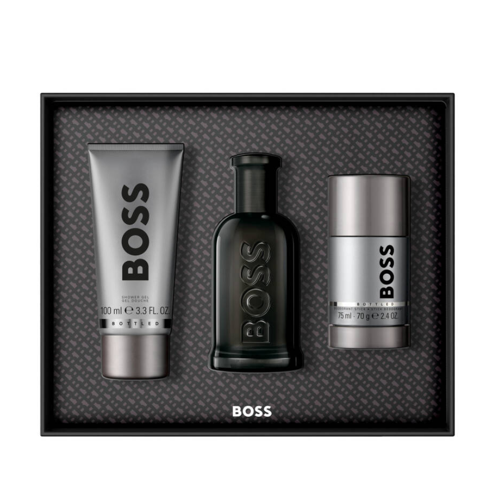Hugo Boss Men's Aftershave Hugo Boss Bottled Men's Gift Set (100ml Parfum + 100ml Shower Gel + 70g Deodorant Stick)