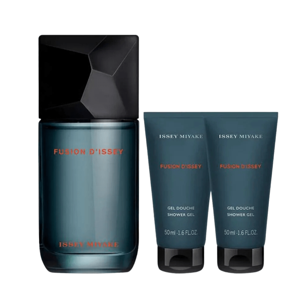 Issey Miyake Men's Aftershave Issey Miyake Fusion D'Issey Eau de Toilette Men's Aftershave Gift Set Spray (100ml) with Shower Gel x2