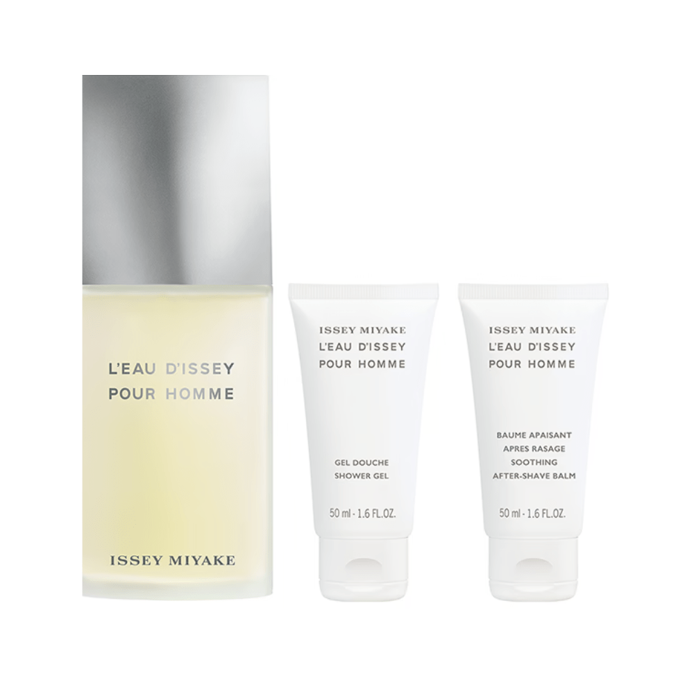 Issey Miyake Men's Aftershave Issey Miyake L'Eau d'Issey Pour Homme Eau de Toilette Gift Set (125ml) with Shower Gel and After Shave Balm