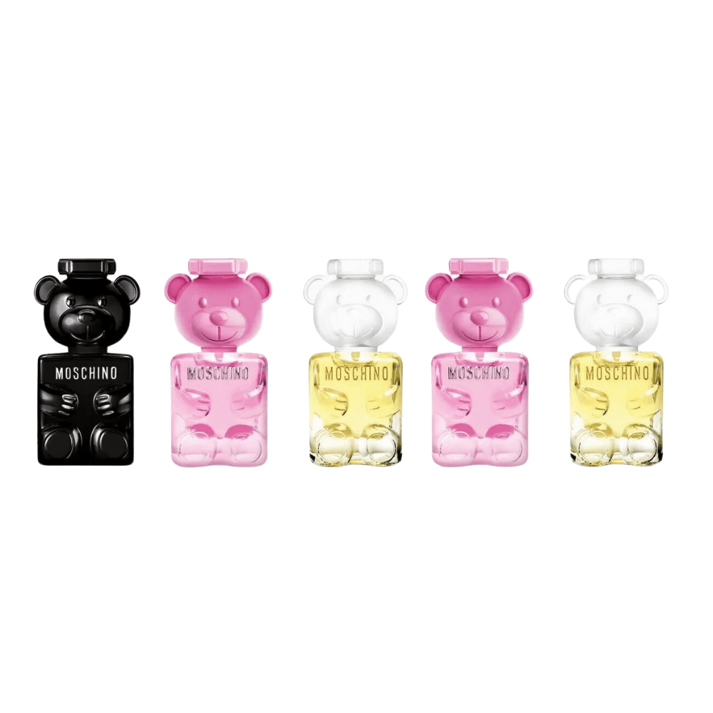 Moschino Unisex Perfume Moschino Toy His & Hers Miniature's Gift Set 5 x 5ml (Toy 2 EDP x2 + Toy Boy EDP x1 + Bubblegum EDT x2)