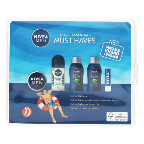 Nivea Skin Care Nivea Men Travel Essentials Must Haves 5pc Gift Set