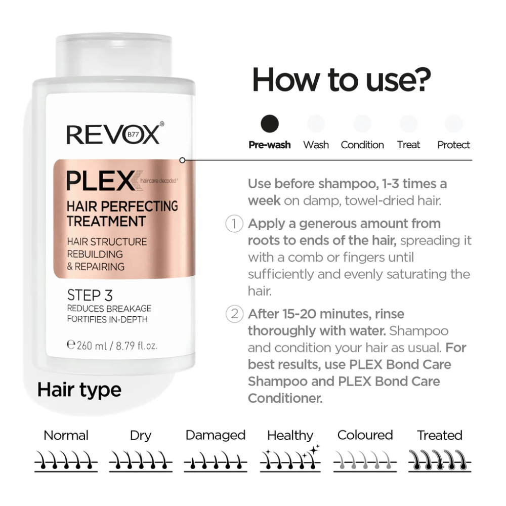 Revox Hair Care Revox B77 Plex Hair Perfecting Treatment (260ml)