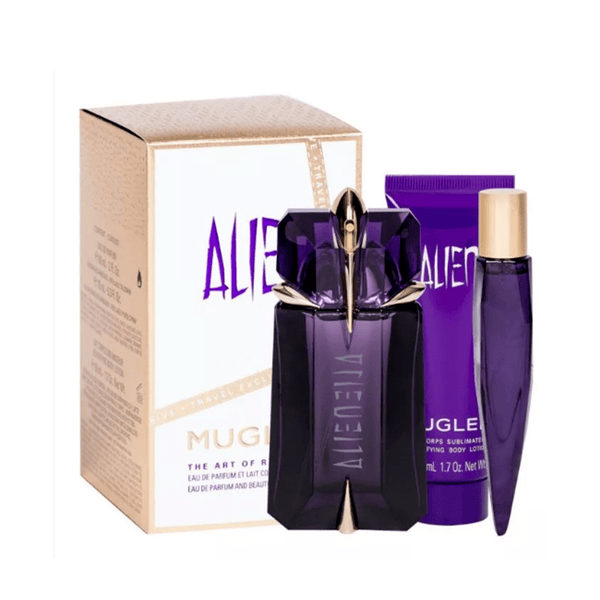 Thierry Mugler Alien Eau de Parfum Women's Gift Set Spray (60ml) with Body Lotion and 10ml EDP