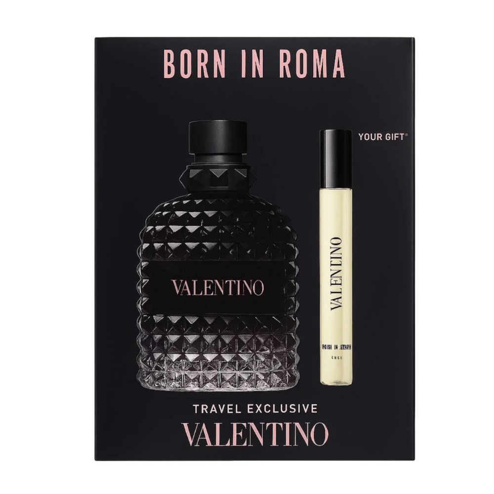 Valentino Men's Aftershave Valentino Uomo Born in Roma Men's Aftershave Gift Set (100ml EDT + 10ml EDT)