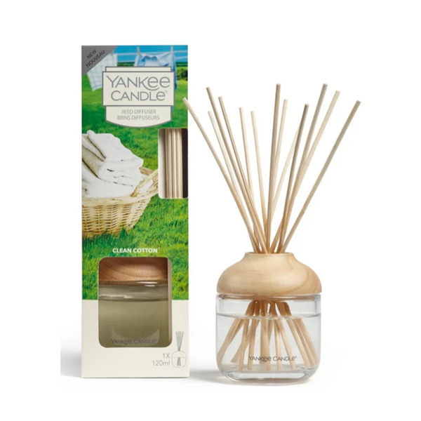 Yankee Candle Clean Cotton Reed Diffuser 120ml Perfume Direct
