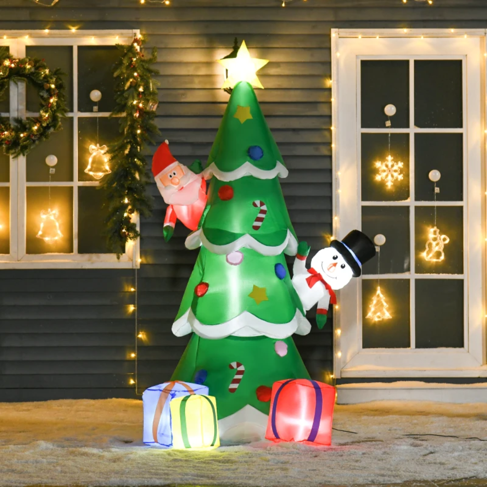 HOMCOM 7ft LED Inflatable Christmas Tree 844-378V70