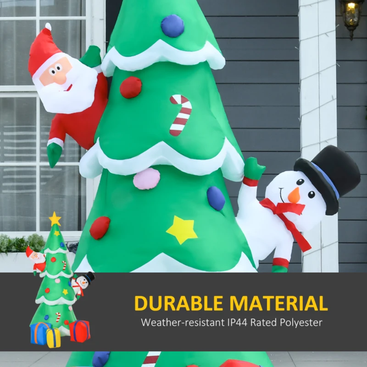 HOMCOM 7ft LED Inflatable Christmas Tree 844-378V70