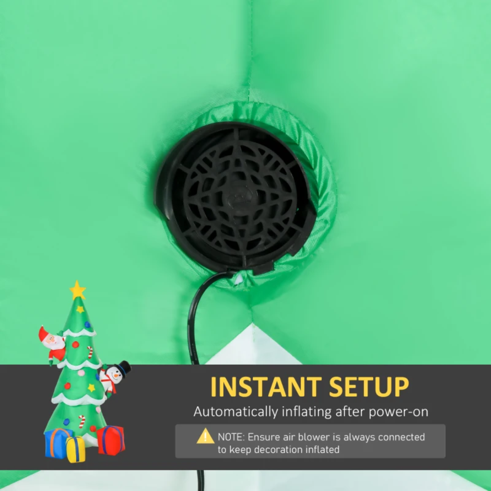 HOMCOM 7ft LED Inflatable Christmas Tree 844-378V70