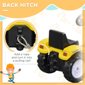 HOMCOM Ride On Tractor, Toddler Excavator Toy, Pretend Play Construction Truck 341-018