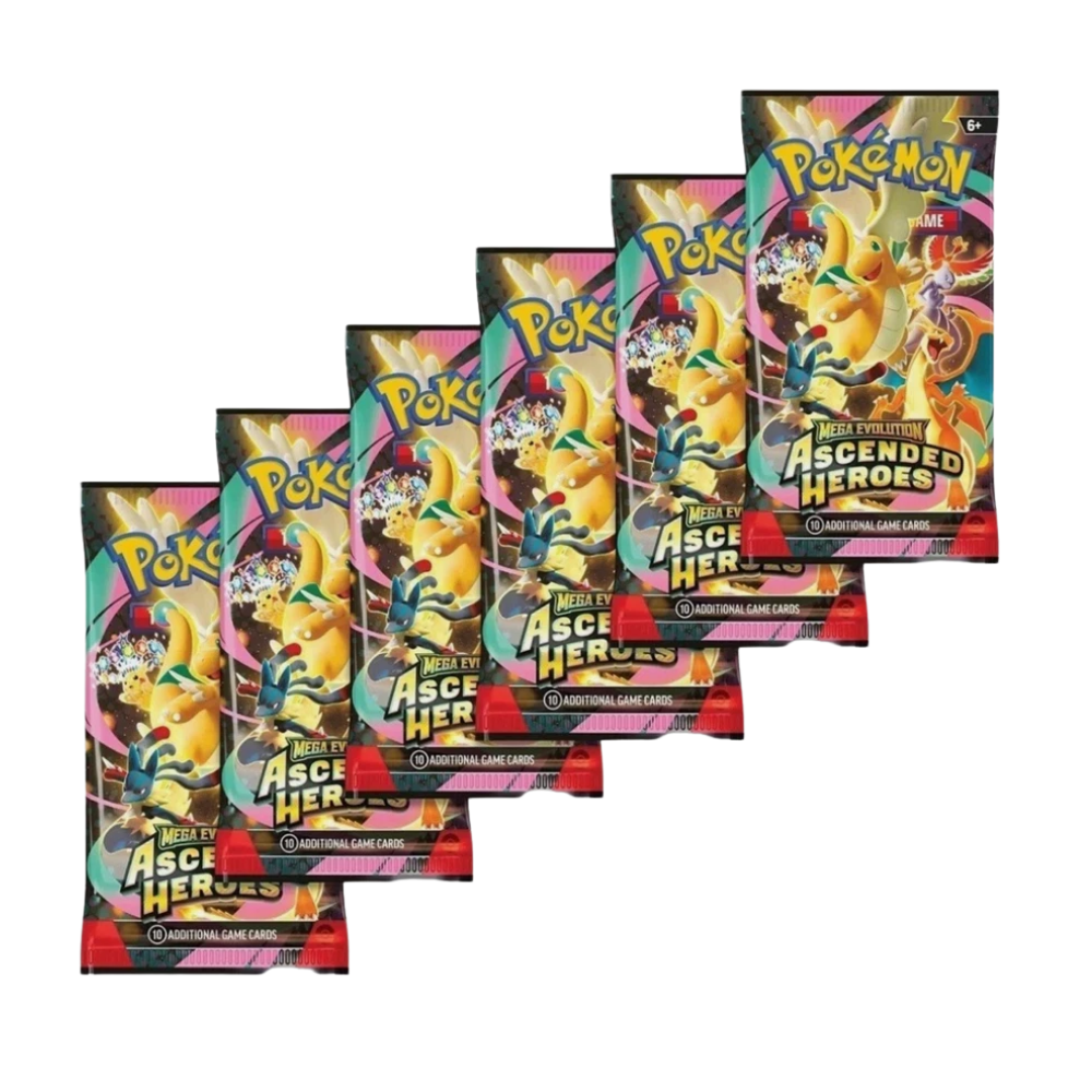 Pokemon TCG: Ascended Heroes Booster Bundle (6 Packs)