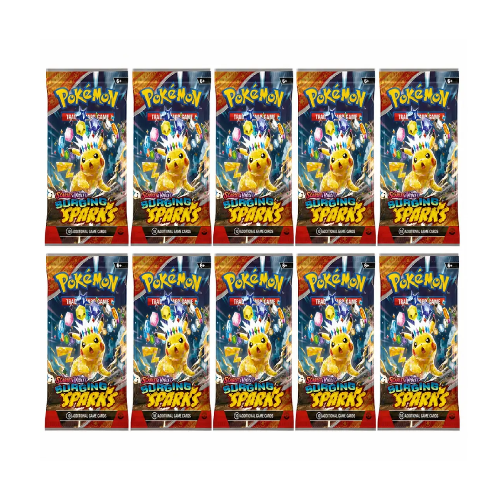 Pokemon TCG Surging Spark 10 Booster Packs (English)