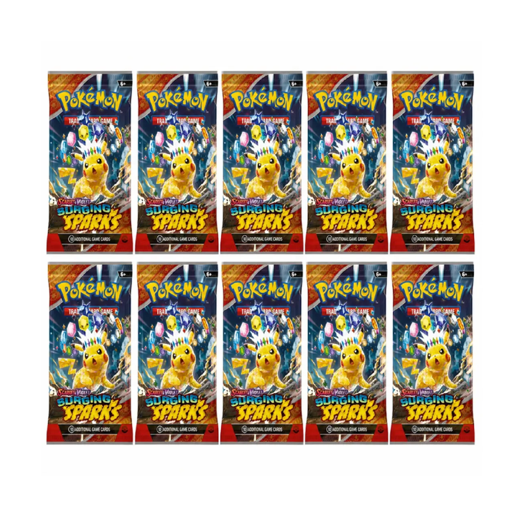 Pokemon TCG Surging Spark 10 Booster Packs (English)