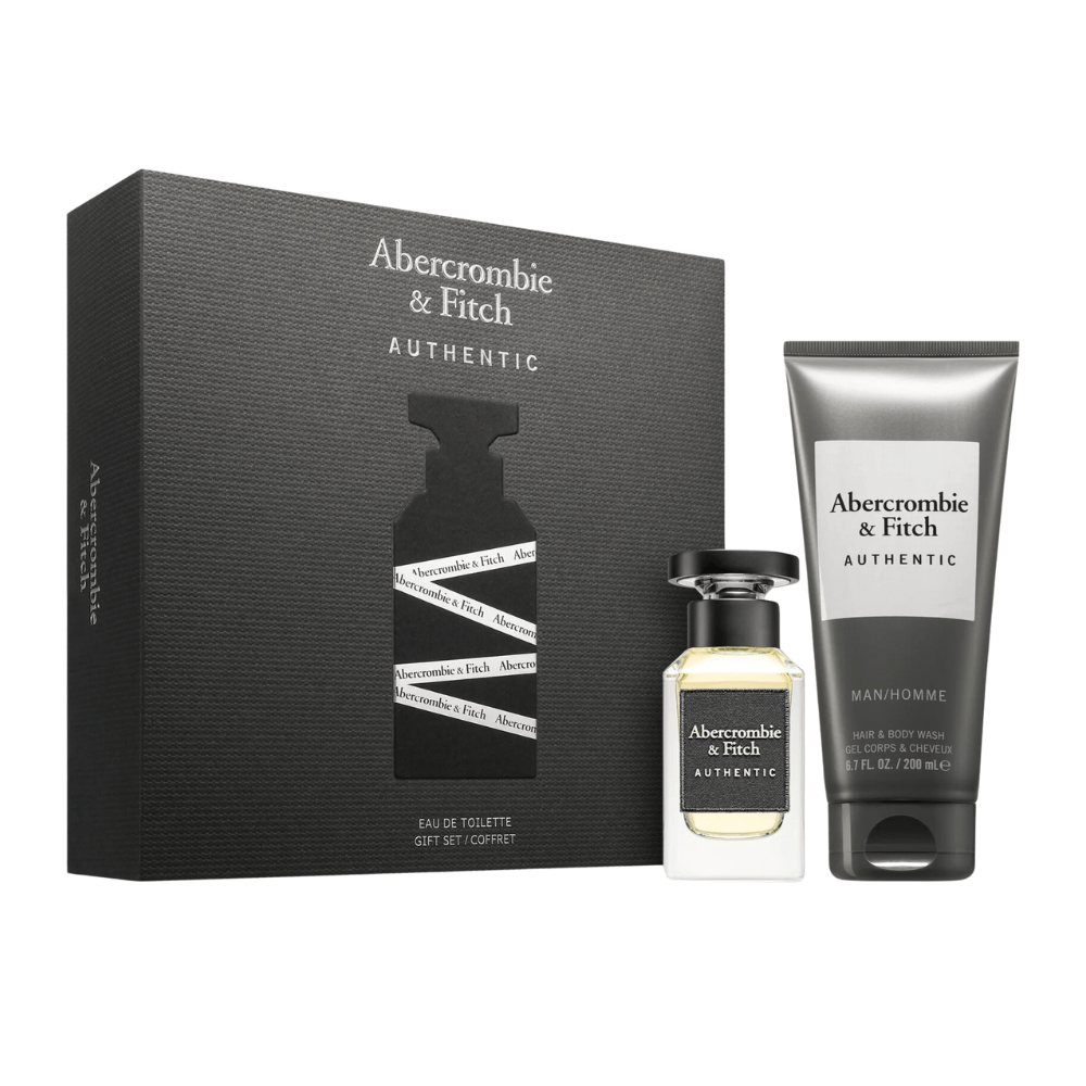 Abercrombie & Fitch Authentic Man Men's Aftershave Gift Set (50ml EDT + 200ml Body Wash), view 1