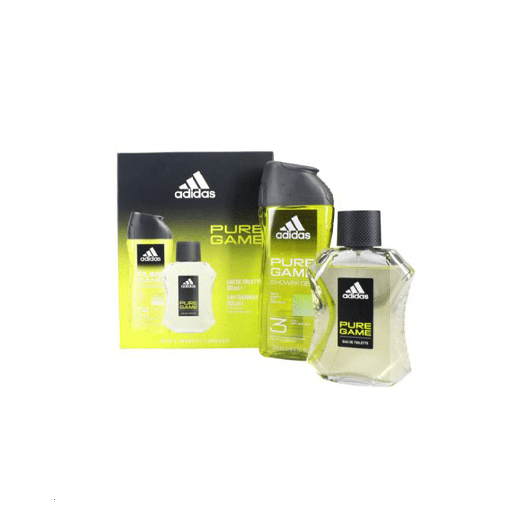 Adidas Shaving & Grooming Adidas Pure Game 2 Piece Gift Set with 100ml Eau De Toilette Spray and 250ml Shower Gel