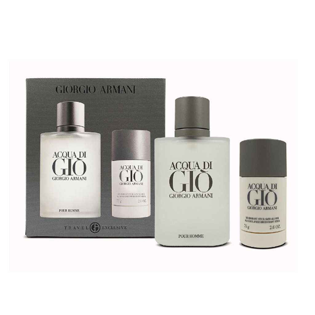 Armani Acqua Di Gio Men s Eau de Toilette Gift Set Spray 100ml with 75g Deodorant Stick