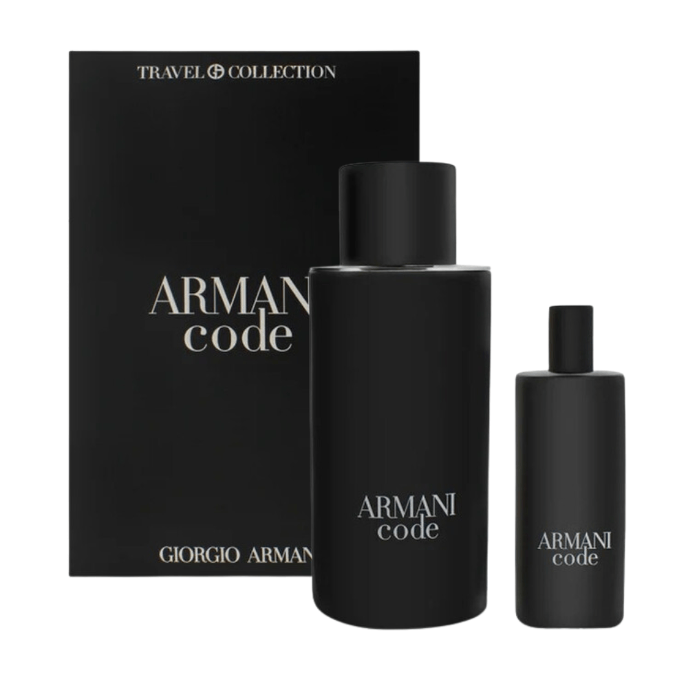 Armani Men's Aftershave Armani Code Eau de Toilette Men's Aftershave Gift Set (125ml Refillable +15ml)
