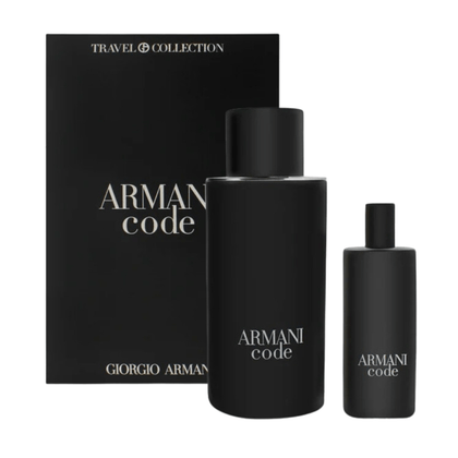 Armani Men's Aftershave Armani Code Eau de Toilette Men's Aftershave Gift Set (125ml Refillable +15ml)