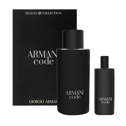 Armani Men's Aftershave Armani Code Eau de Toilette Men's Aftershave Gift Set (125ml Refillable +15ml)