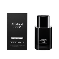 Armani Men's Aftershave Armani Code Pour Homme Eau de Toilette Refillable Men's Fragrance Spray (50ml)