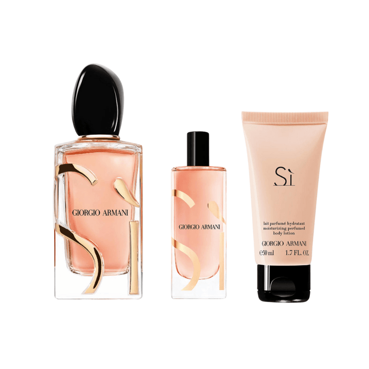 Armani Women's Perfume Armani Si Eau de Parfum Women's Gift Set Spray (100ml + 50ml Body Lotion + 15ml)