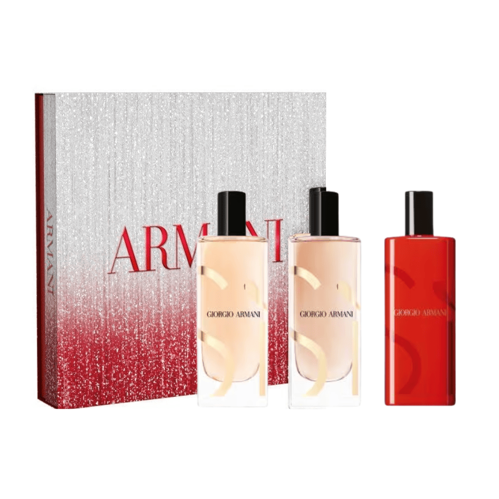 香水(女性用) 173.GIORGIO ARMANI GIFT 3 SET Armani Si Trio Eau de Parfum Women's Gift Set (3 x 15ml) Perfume