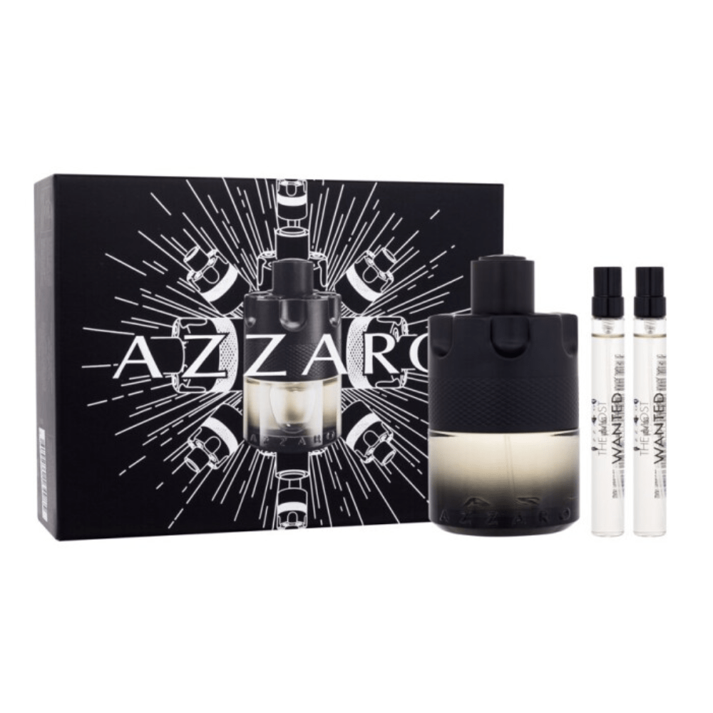 Azzaro Men's Aftershave Azzaro The Most Wanted Men's Gift Set (100ml EDT Intense + x2 10ml EDT)