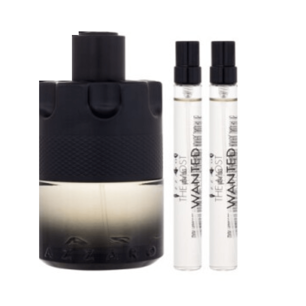 Azzaro Men's Aftershave Azzaro The Most Wanted Men's Gift Set (100ml EDT Intense + x2 10ml EDT)