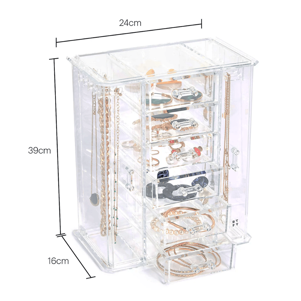 Beautify Beauty Accessories Beautify Acrylic Jewellery Organiser