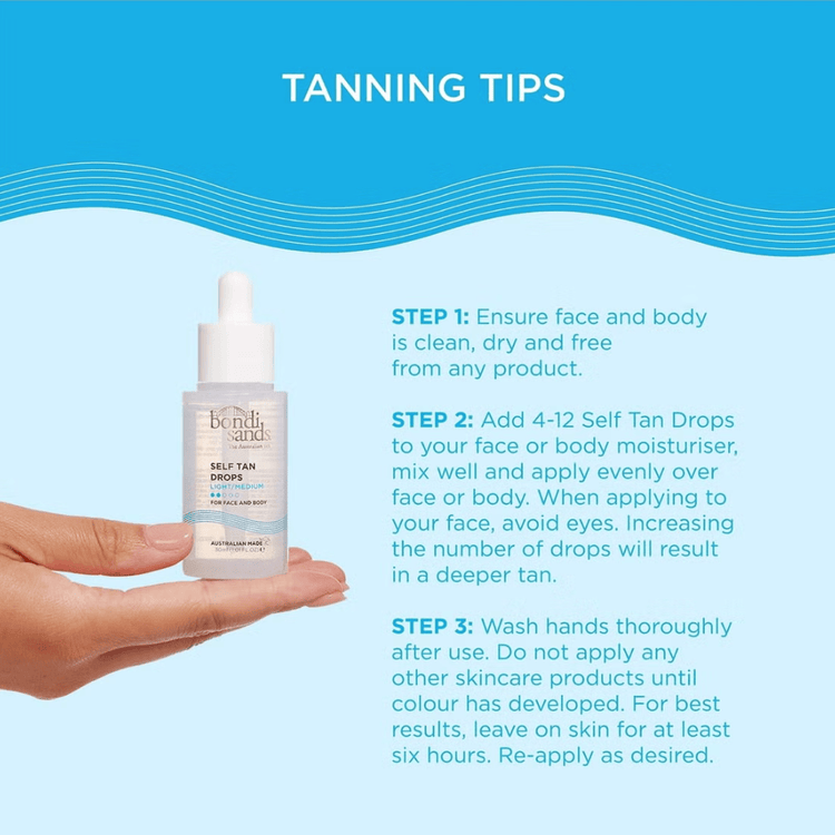 Bondi Sands Skin Care Bondi Sands Face Drops Light/Medium (30ml)