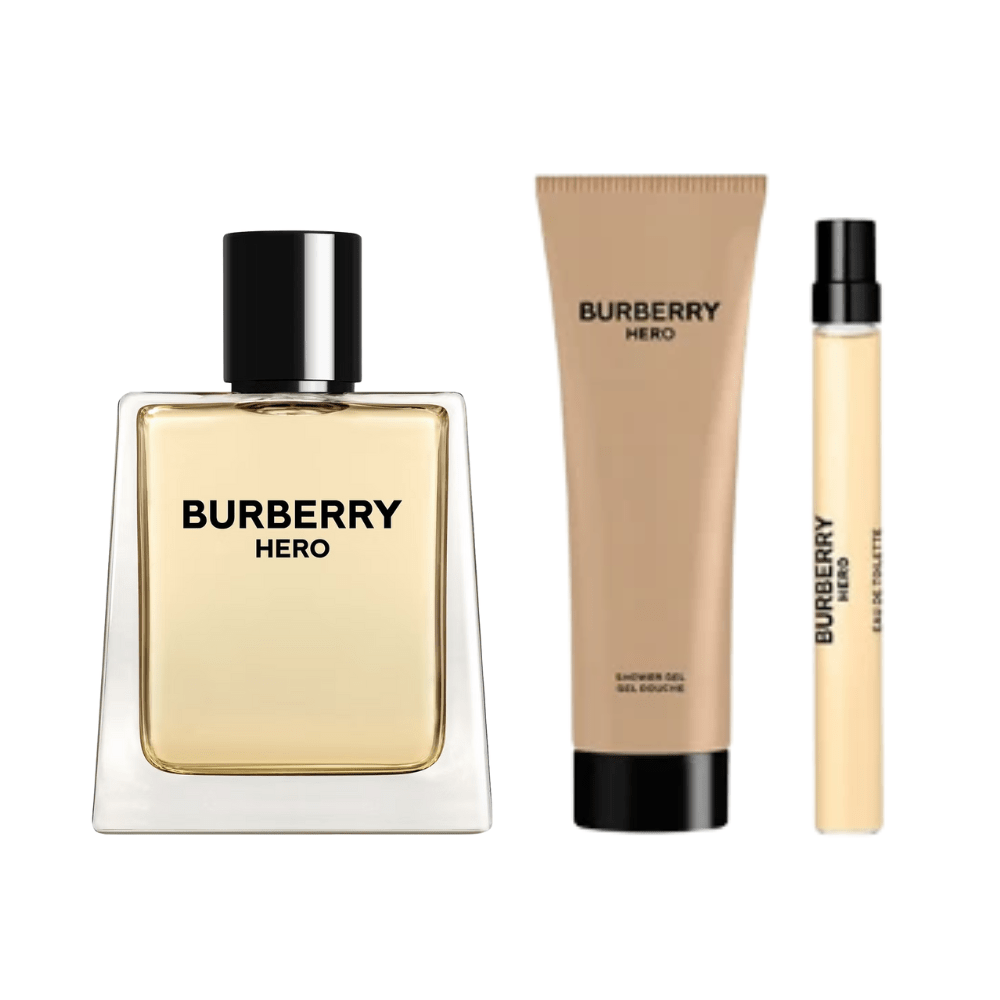 Burberry Men's Aftershave Burberry Hero Men's Gift Set (100ml EDT + 75ml Shower Gel + 10ml EDT)