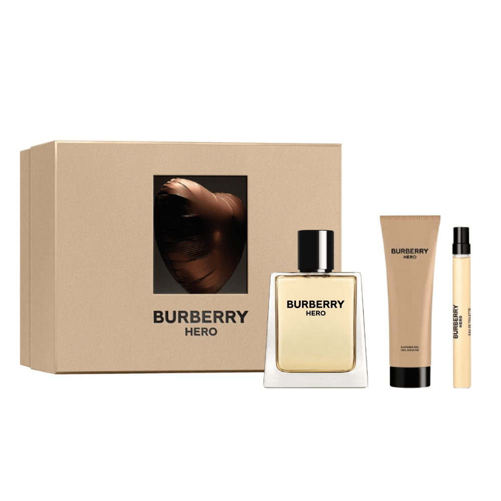 Burberry Men's Aftershave Burberry Hero Men's Gift Set (100ml EDT + 75ml Shower Gel + 10ml EDT)