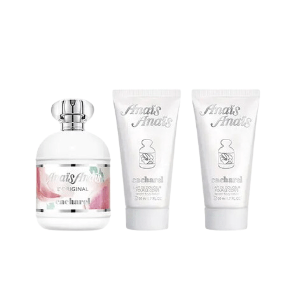 Cacharel Women's Perfume Cacharel Anais Anais Women's Gift Set (100ml EDT + 50ml Body Lotion x2)