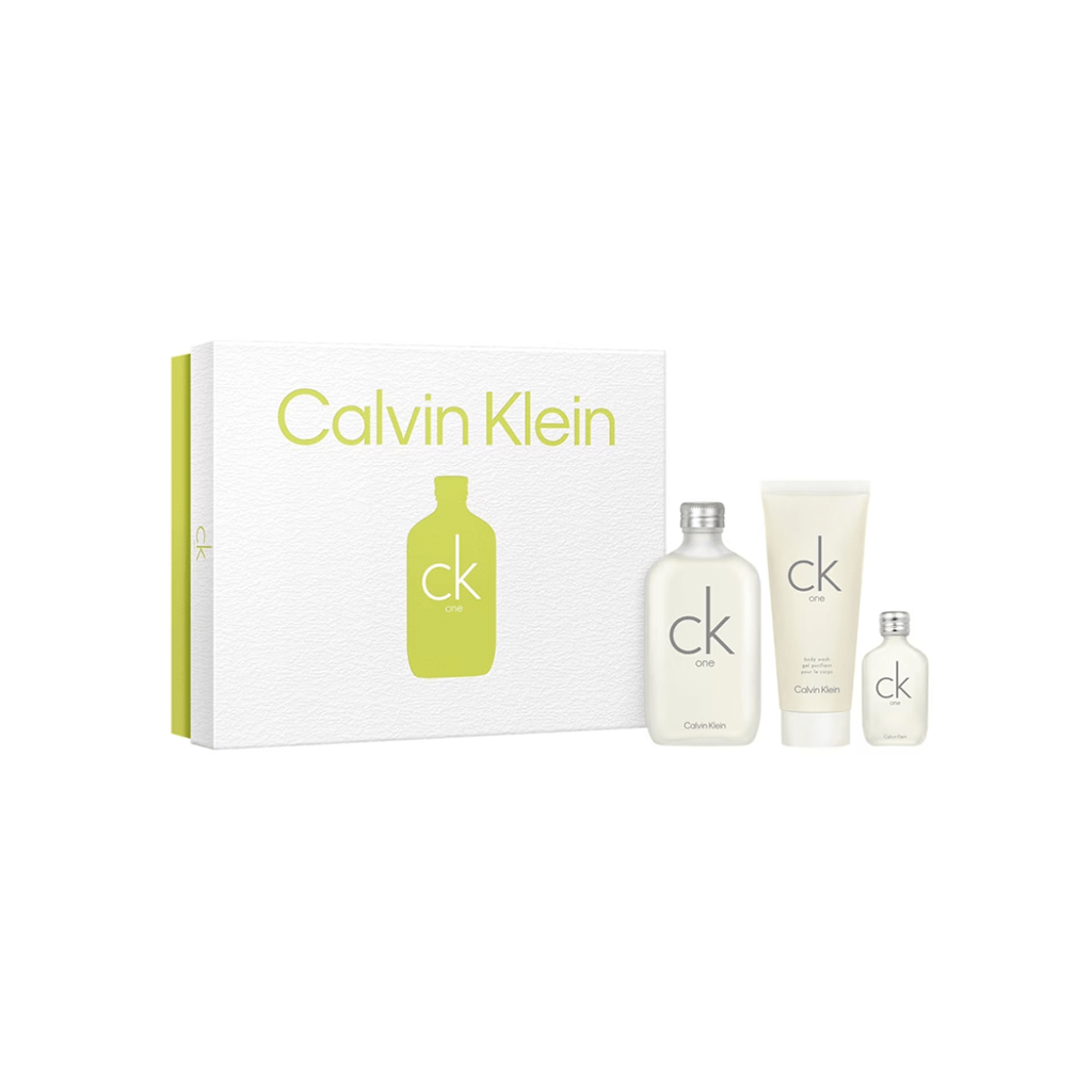 Calvin Klein Unisex Perfume Calvin Klein CK One Eau de Toilette Unisex Perfume Gift Set Spray (100ml) with Shower Gel and 15ml EDT