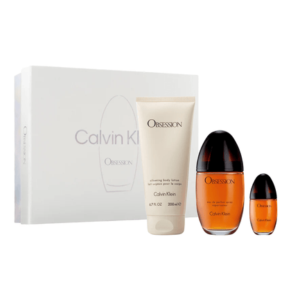 Calvin Klein Women's Perfume Calvin Klein Obsession For Her Gift Set (100ml EDP + 200ml Body Lotion + 15ml EDP)
