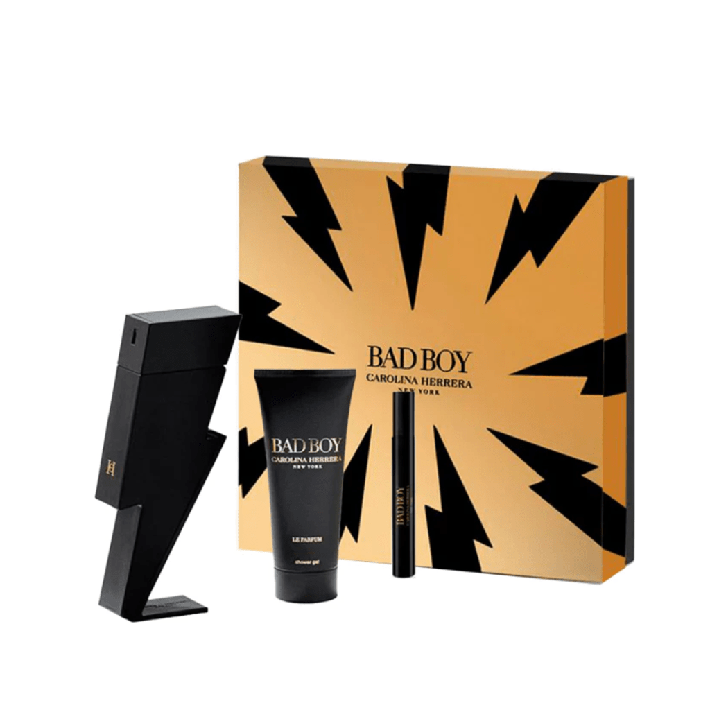 Carolina Herrera Bad Boy Le Parfum Eau de Parfum Men s Aftershave Gift Set 100ml with 100ml Shower Gel and 10ml EDP