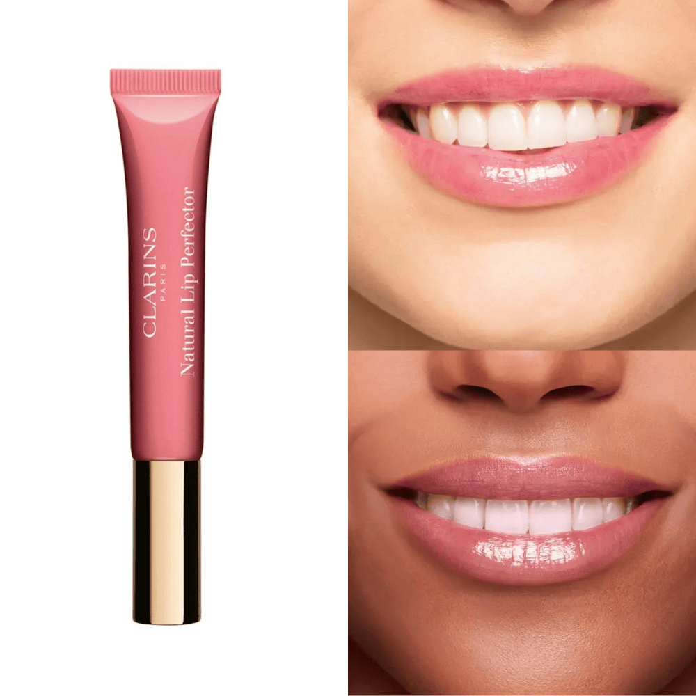 Clarins Skin Care 01 Rose Shimmer Clarins Natural Lip Perfector (12ml)