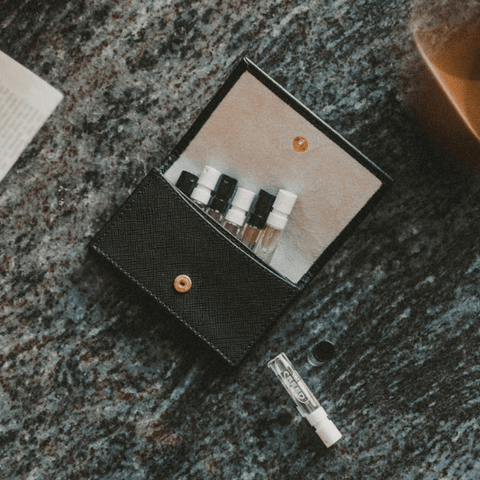 Creed Men's Aftershave Creed Leather Sample Wallet Gift Set (8 x 1.7ml)