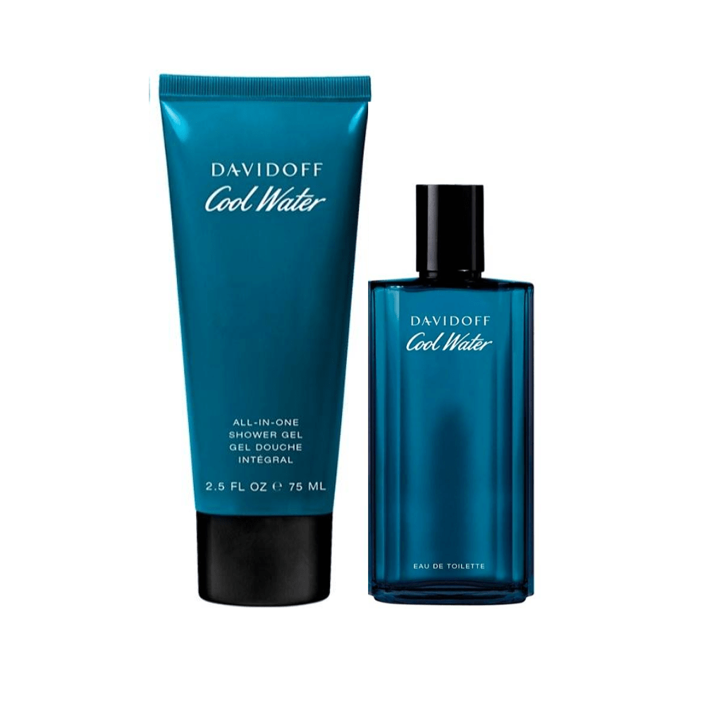 Davidoff Men's Aftershave Davidoff Cool Water Eau de Toilette Men's Aftershave Gift Set Spray (40ml) with Shower Gel