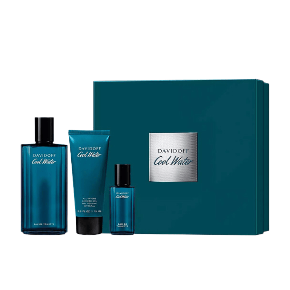 Davidoff Men's Aftershave Davidoff Cool Water for Men Gift Set (125ml EDT + 75ml Shower Gel + 15ml EDT)