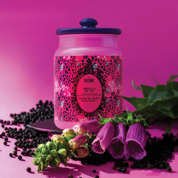 Disney Candle Disney Cruella Black Pepper Pink Ceramic Candle