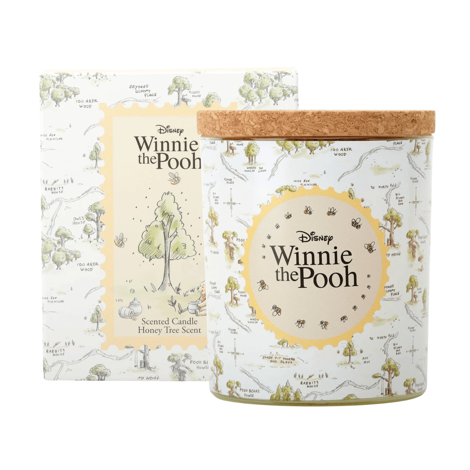 Disney Candle Disney Pooh Honey Tree Glass Candle
