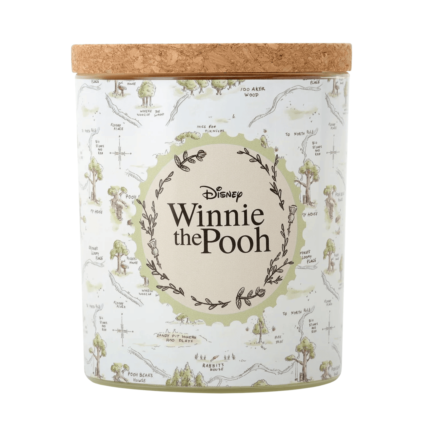 Disney Candle Disney Pooh Hundred Acre Wood Glass Candle