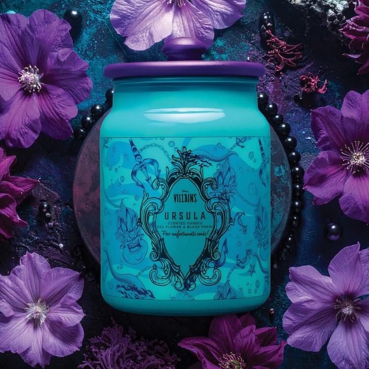 Disney Candle Disney Ursula Sea Flower Black Pearl Ceramic Candle