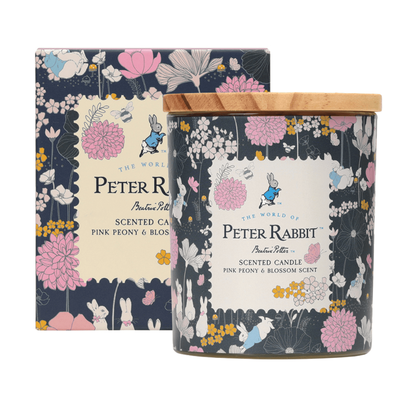Disney Candle Peter Rabbit Pink Peony & Blossom Candle